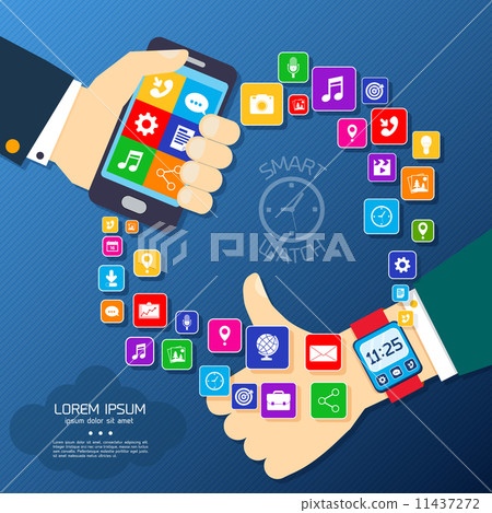 Smart watch synchro poster 11437272