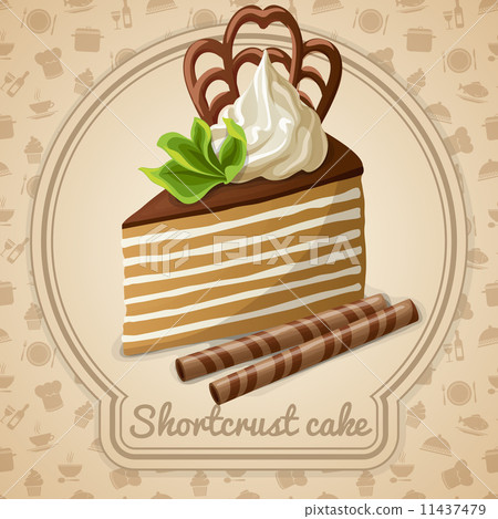 Shortcrust cake label 11437479