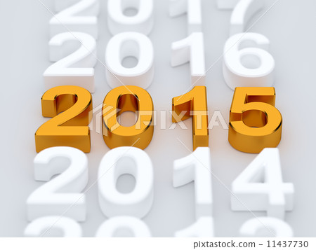 2015 year on white background 2015 year on white background 11437730