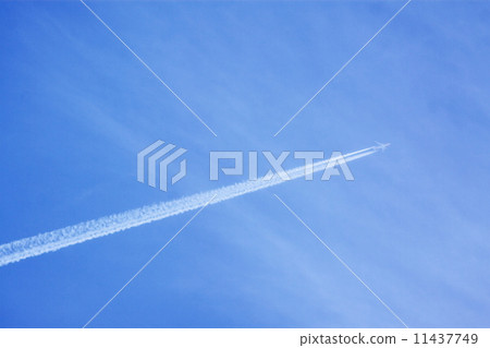 Airplane and airplane cloud Airplane and airplane cloud 11437749
