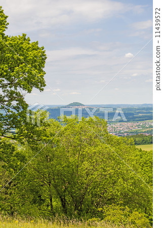 Panoramic view to the German emperor hill Hohenstaufen 11439572