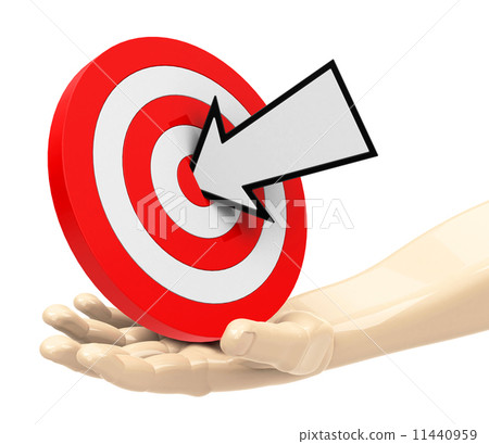 target in a hand target in a hand 11440959