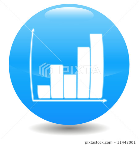 Blue chart icon Blue chart icon 11442001