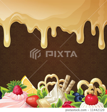 Caramel sweets background Caramel sweets background 11442120