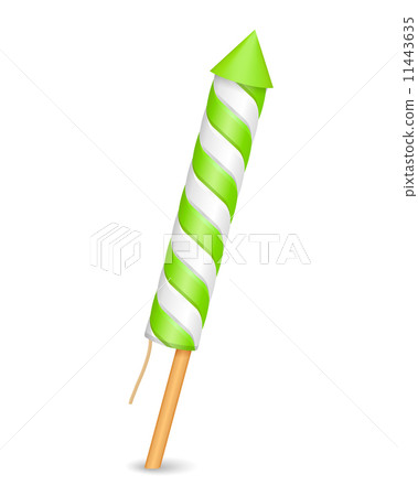 Green Firework Rocket Green Firework Rocket 11443635