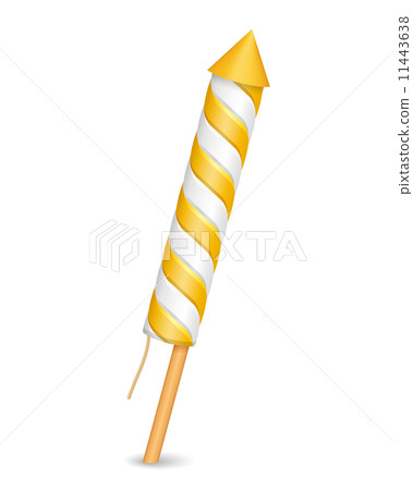 Yellow Firework Rocket 11443638