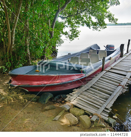 motorboat at the dock 11444728
