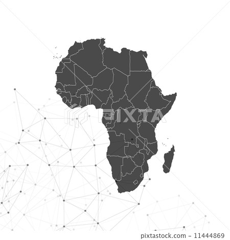 Africa map background vector, illustration for communication Africa map background vector, illustration for communication 11444869