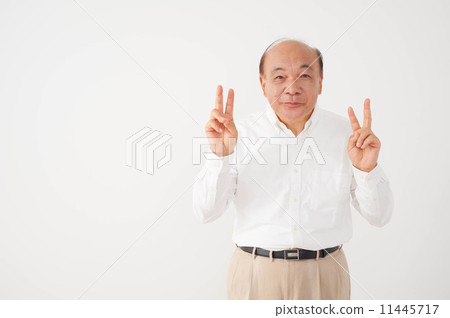 A senior male who plays a piece A senior male who plays a piece 11445717