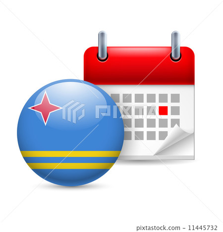 Icon of National Day in Aruba 11445732