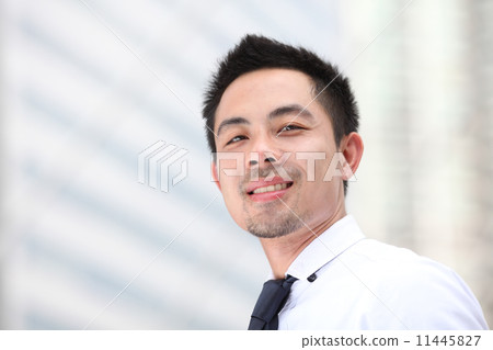 Portrait of young business man of Asian 11445827