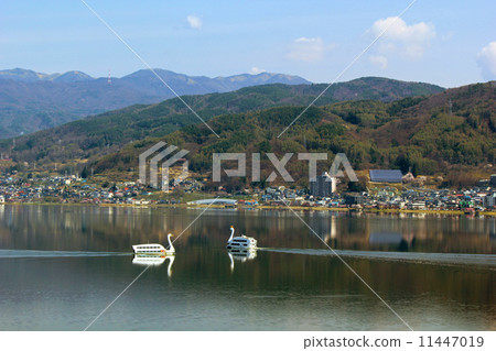 Scenery of Lake Suwa Scenery of Lake Suwa 11447019