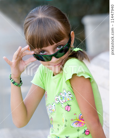 The girl in a green blouse The girl in a green blouse 11447940
