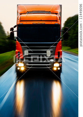 Truck on the road 11449096