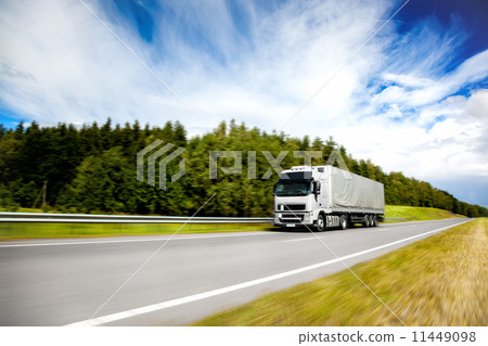 Truck on the road Truck on the road 11449098
