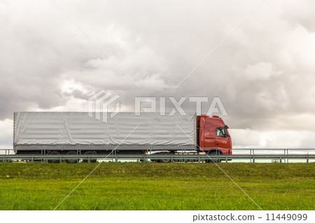 Truck on the road Truck on the road 11449099