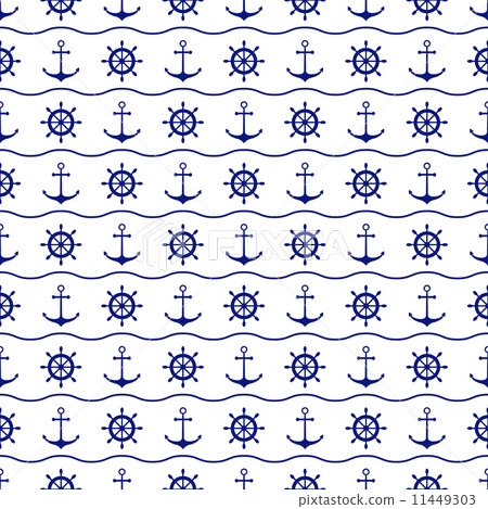Seamless nautical pattern Seamless nautical pattern 11449303