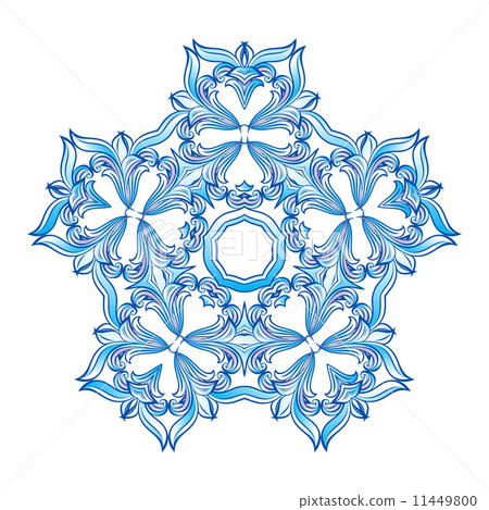 Blue snowflake 11449800