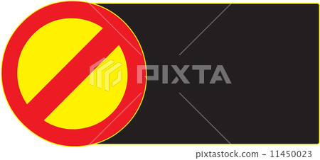 Blank Stop Forbidden Sign Symbol Zone Vector Blank Stop Forbidden Sign Symbol Zone Vector 11450023