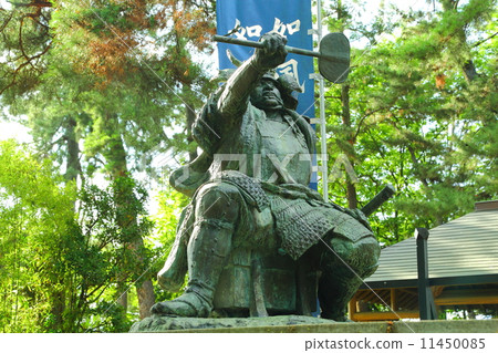 Yawatahara歷史公園公園Takeda Shingen，Kamisugi Kenshin Ichiya雕像 11450085