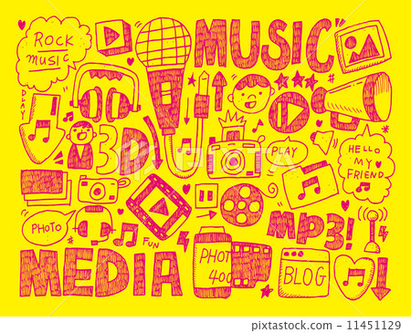 doodle media background doodle media background 11451129