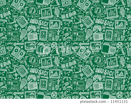 seamless doodle media pattern seamless doodle media pattern 11451131