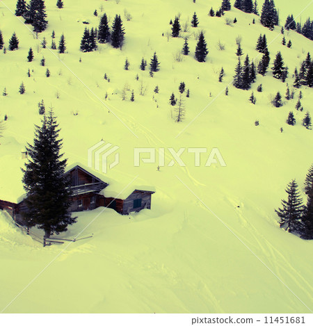 Snow Covered Alps Mountain 11451681