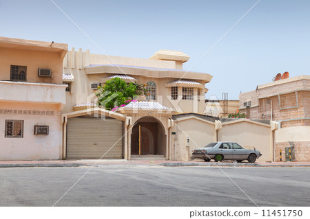 Street view with old parked car, Rahima town, Saudi Arabia Street view with old parked car, Rahima town, Saudi Arabia 11451750