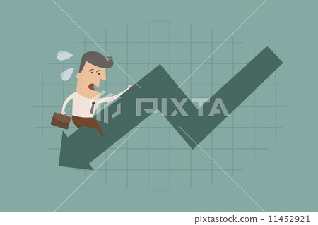 Businessman graph down , eps10 vector format - Stock Illustration ...