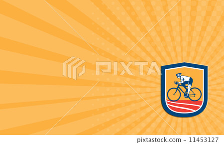 Business card Cyclist Riding Bicycle Cycling Side View Retro Business card Cyclist Riding Bicycle Cycling Side View Retro 11453127