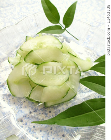 Cool cucumber vinegared vinegared dish of a cucumber 11453538
