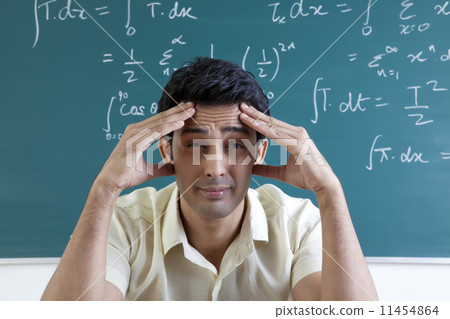 College student getting a headache College student getting a headache 11454864
