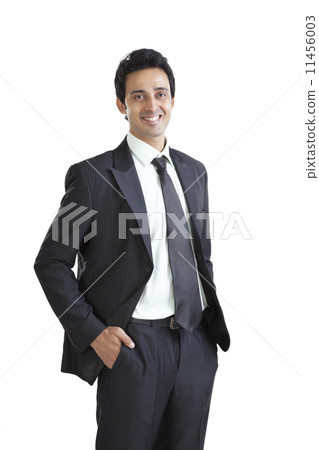 Portrait of business executive smiling Portrait of business executive smiling 11456003