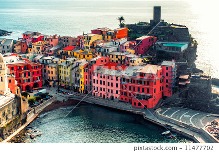 Aerial view of Vernazza  11477702
