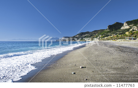 Empty beach in winter, Italy 11477763