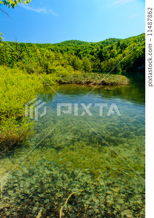 Plitvice Lakes National Park in Croatia, beautiful landscape Plitvice Lakes National Park in Croatia, beautiful landscape 11487862