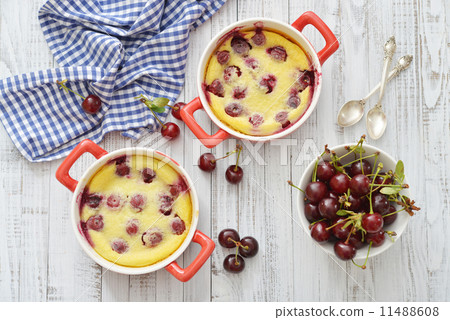 Clafoutis with cherries Clafoutis with cherries 11488608