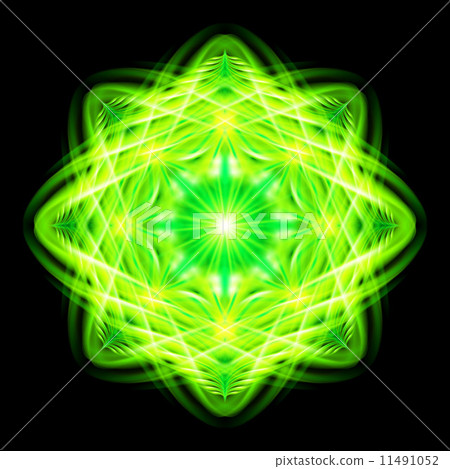 Green pattern on the black background Green pattern on the black background 11491052