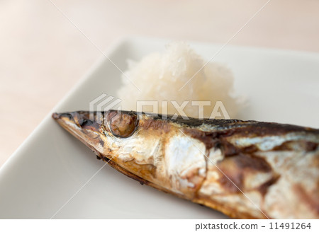薩拉米香腸烤秋刀魚 11491264