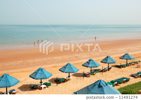 The beach of luxury hotel, Ras Al Khaimah, UAE 11491274