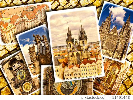 Collage of beautiful Prague. Collage of beautiful Prague. 11491448
