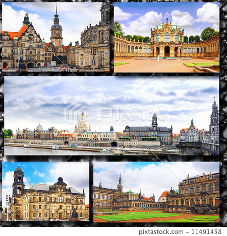 Collage of beautiful Dresden. Germany. Collage of beautiful Dresden. Germany. 11491458