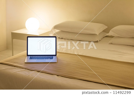 酒店，臥室，互聯網，液晶圖像 11492299