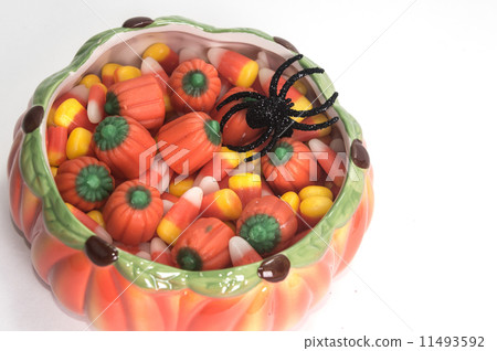 Candy Corn Isolated on White 11493592