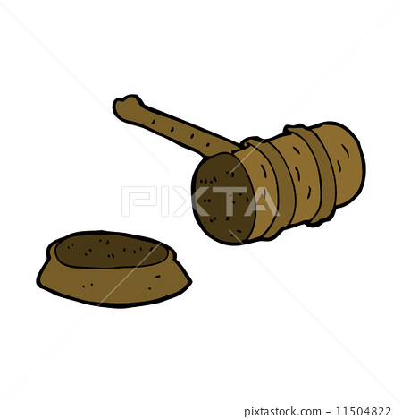 Cartoon Gavel Stock Illustration 11504822 Pixta The best selection of royalty free banging cartoon gavel vector art, graphics and stock illustrations. pixta