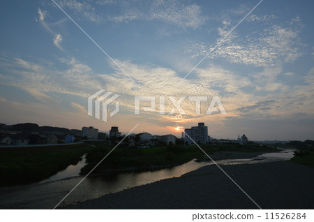 Twilight Hakone River Hachioji City Twilight Hakone River Hachioji City 11526284