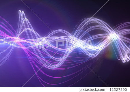 Curved laser light design in purple 11527290