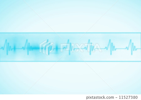 Medical background with blue ecg line 11527380