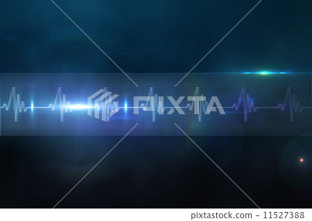 ECG line in purple and black 11527388