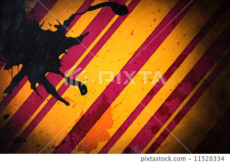 Linear design with paint splashes 11528334